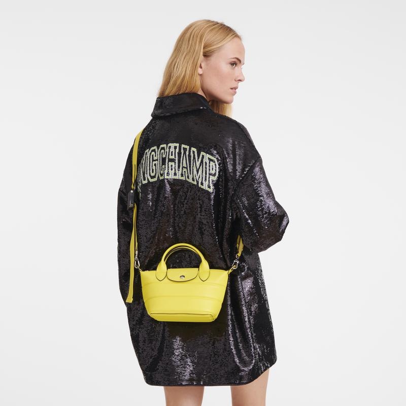 Yellow Women's Longchamp Le Pliage Xtra XS Handbags | 16543-CUKV