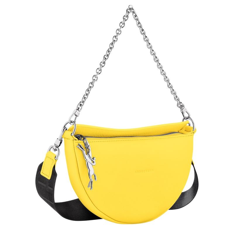 Yellow Women's Longchamp Smile S Crossbody Bags | 26957-OHJN