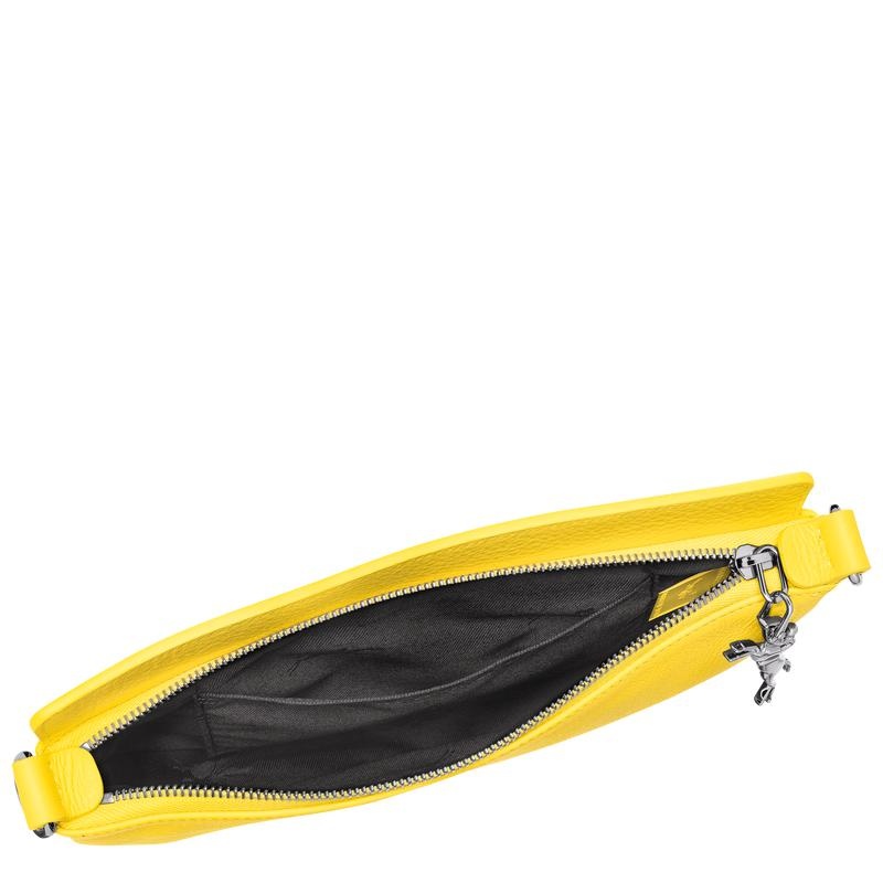 Yellow Women's Longchamp Smile S Crossbody Bags | 26957-OHJN