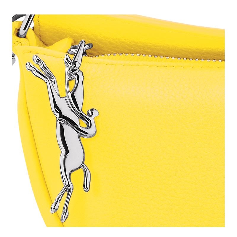 Yellow Women's Longchamp Smile S Crossbody Bags | 26957-OHJN