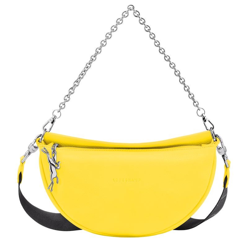 Yellow Women\'s Longchamp Smile S Crossbody Bags | 26957-OHJN